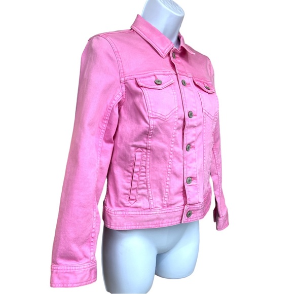 SzP Talbots Pink Denim Jean Jacket - Picture 3 of 6